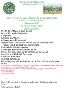 chiusura campo scuola
